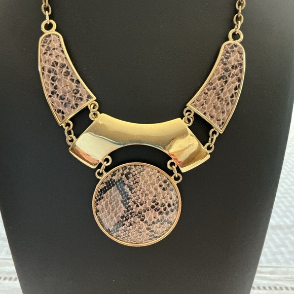 Mark by Avon Gold Tone Statement Necklace - Picture 2 of 4